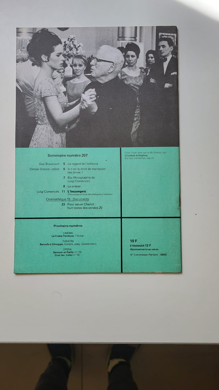 l'incompris l'avant scène