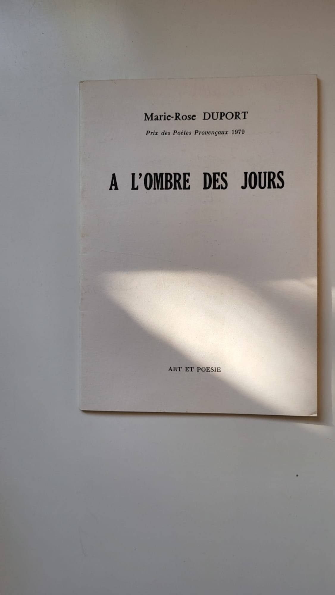 A l'ombre des jours
