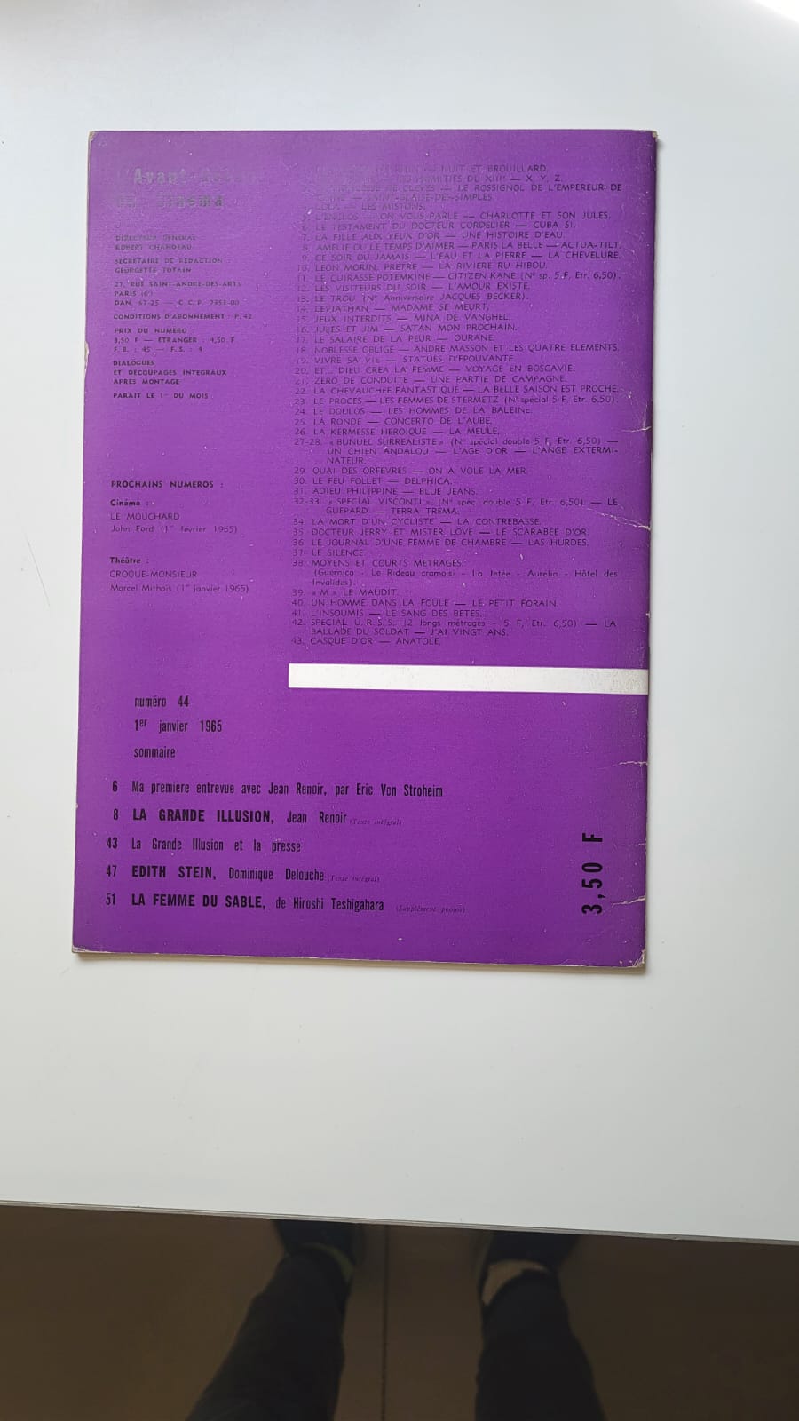 la grande illusion l'avant scène