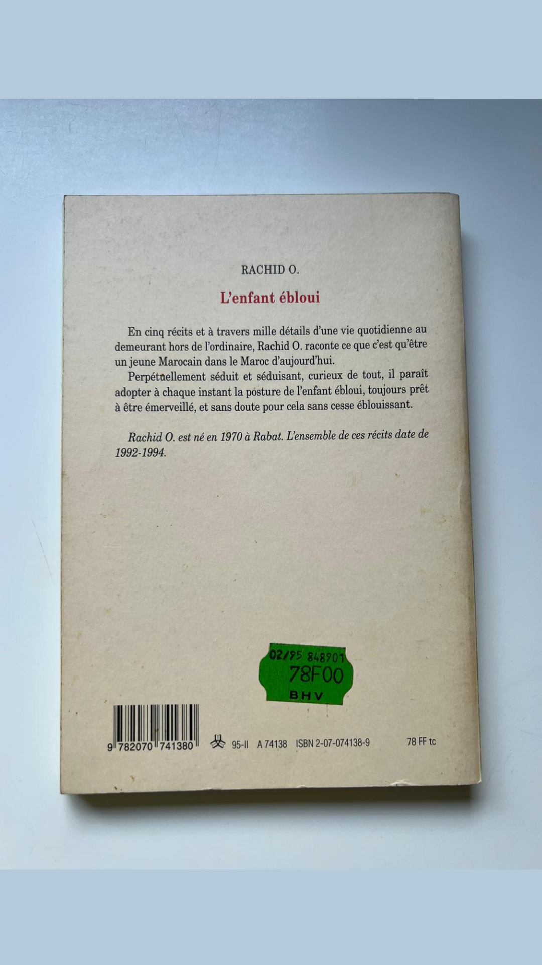 L'enfant ébloui