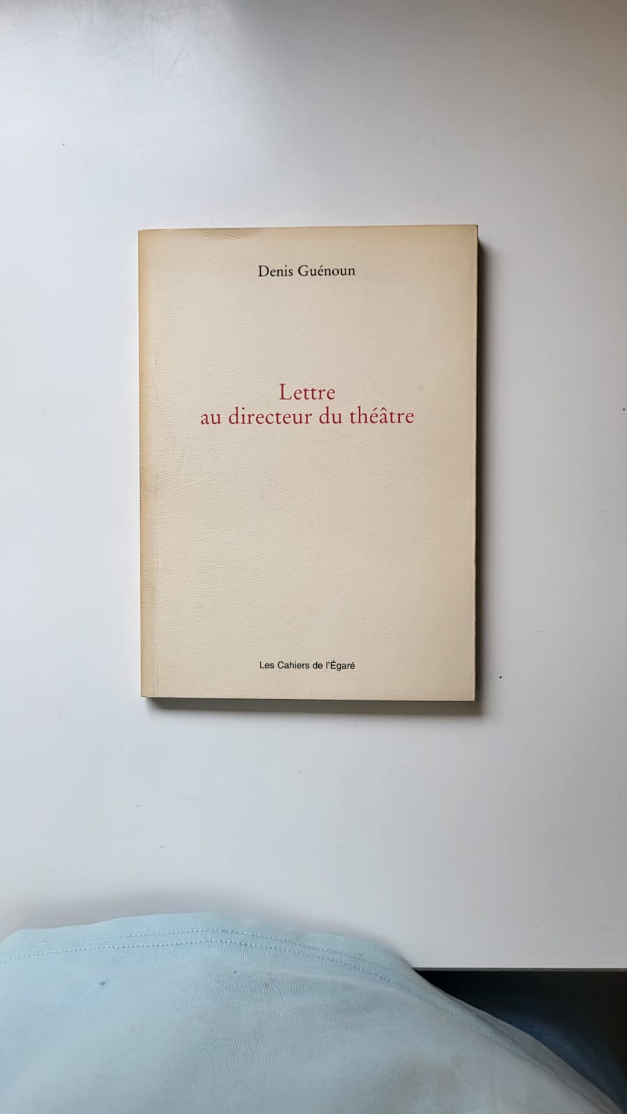 lettre au directeur de théatre