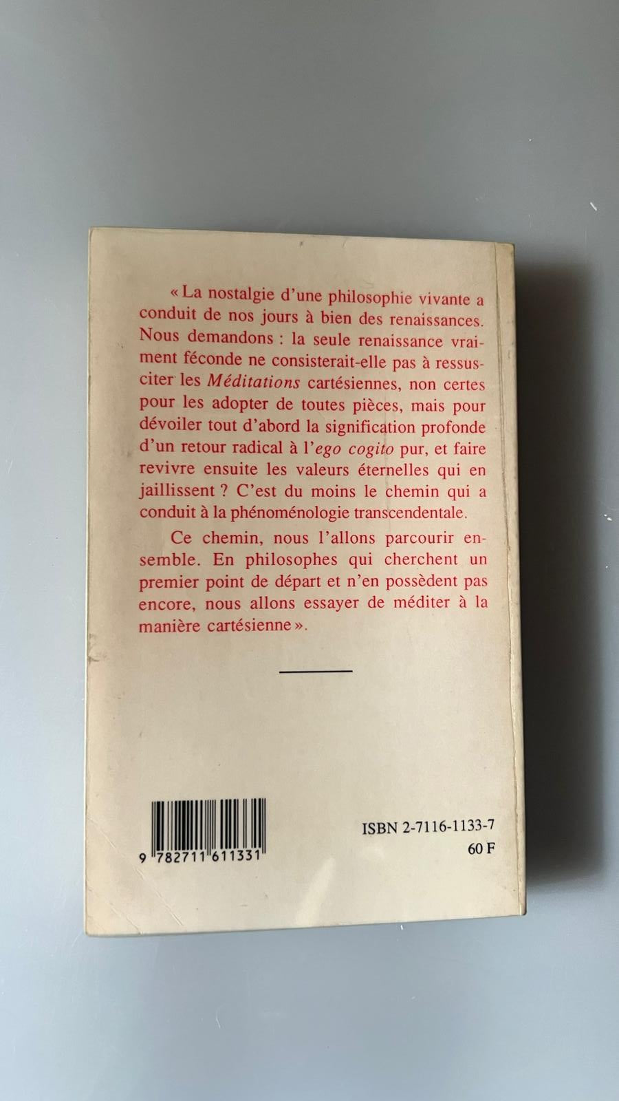 Méditations cartésiennes