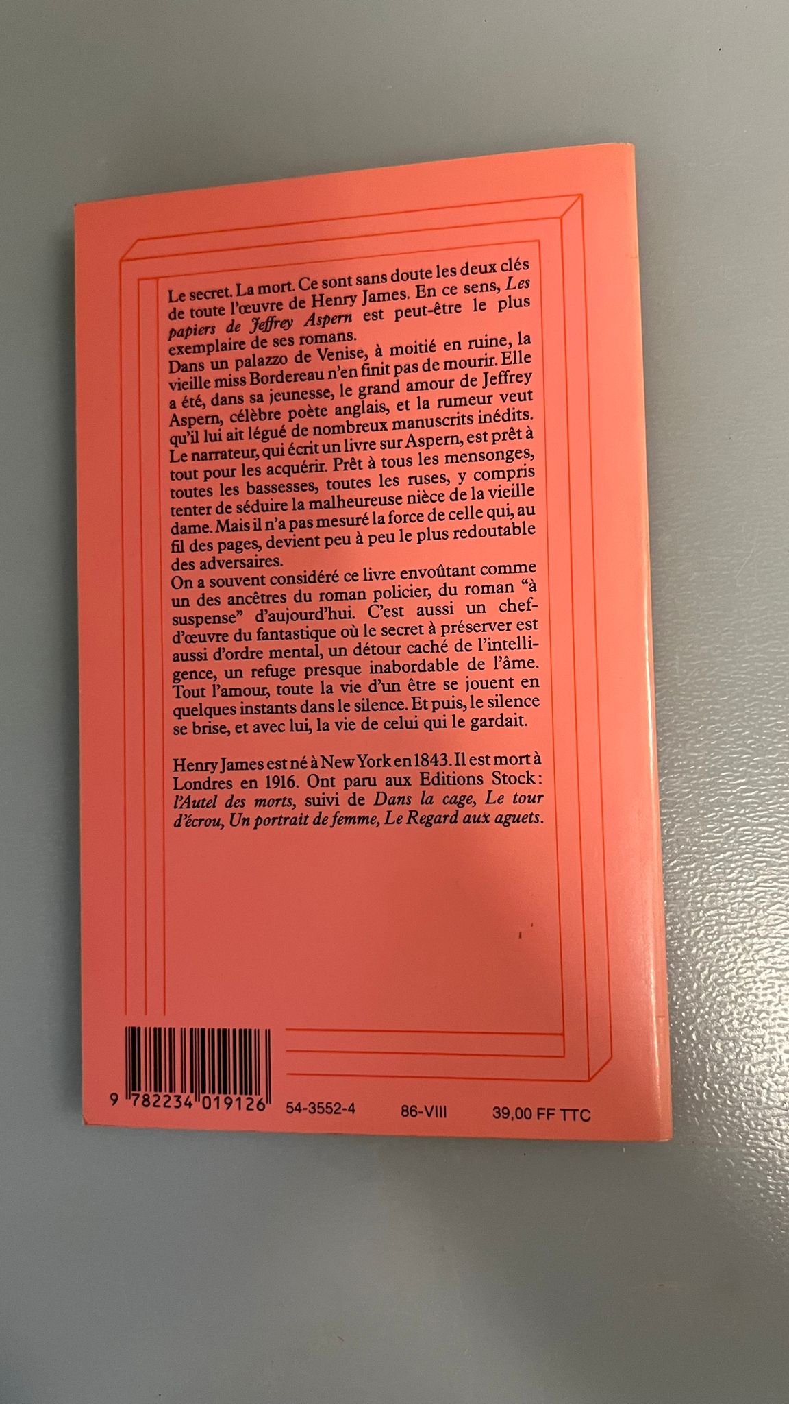 Les papiers de Jeffrey Aspern