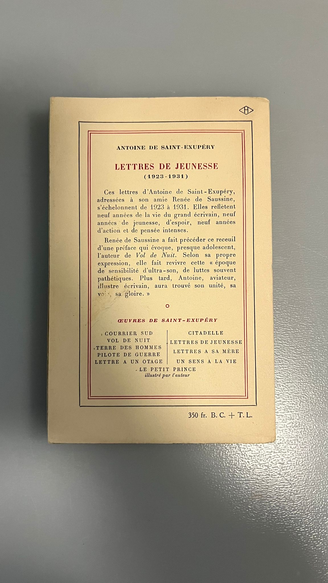 Lettres de jeunesse