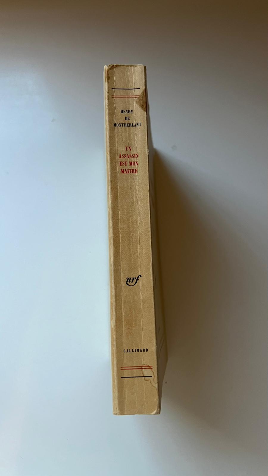 Un assassin est mon maître - Henry De Montherlant