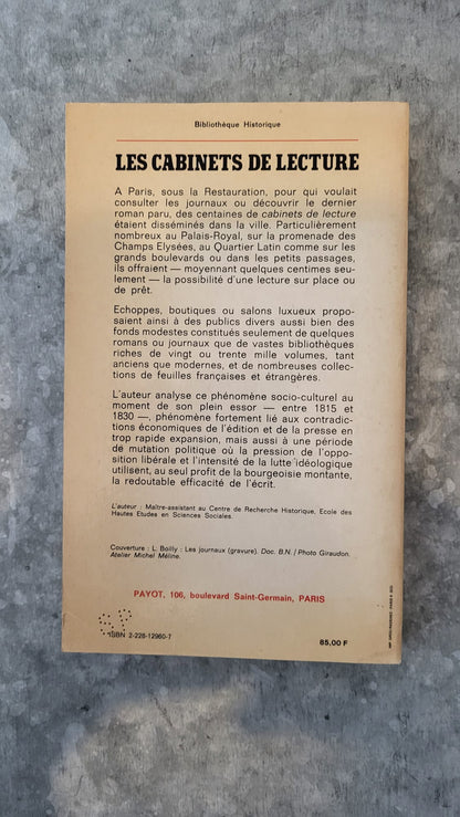les cabinets de lecture