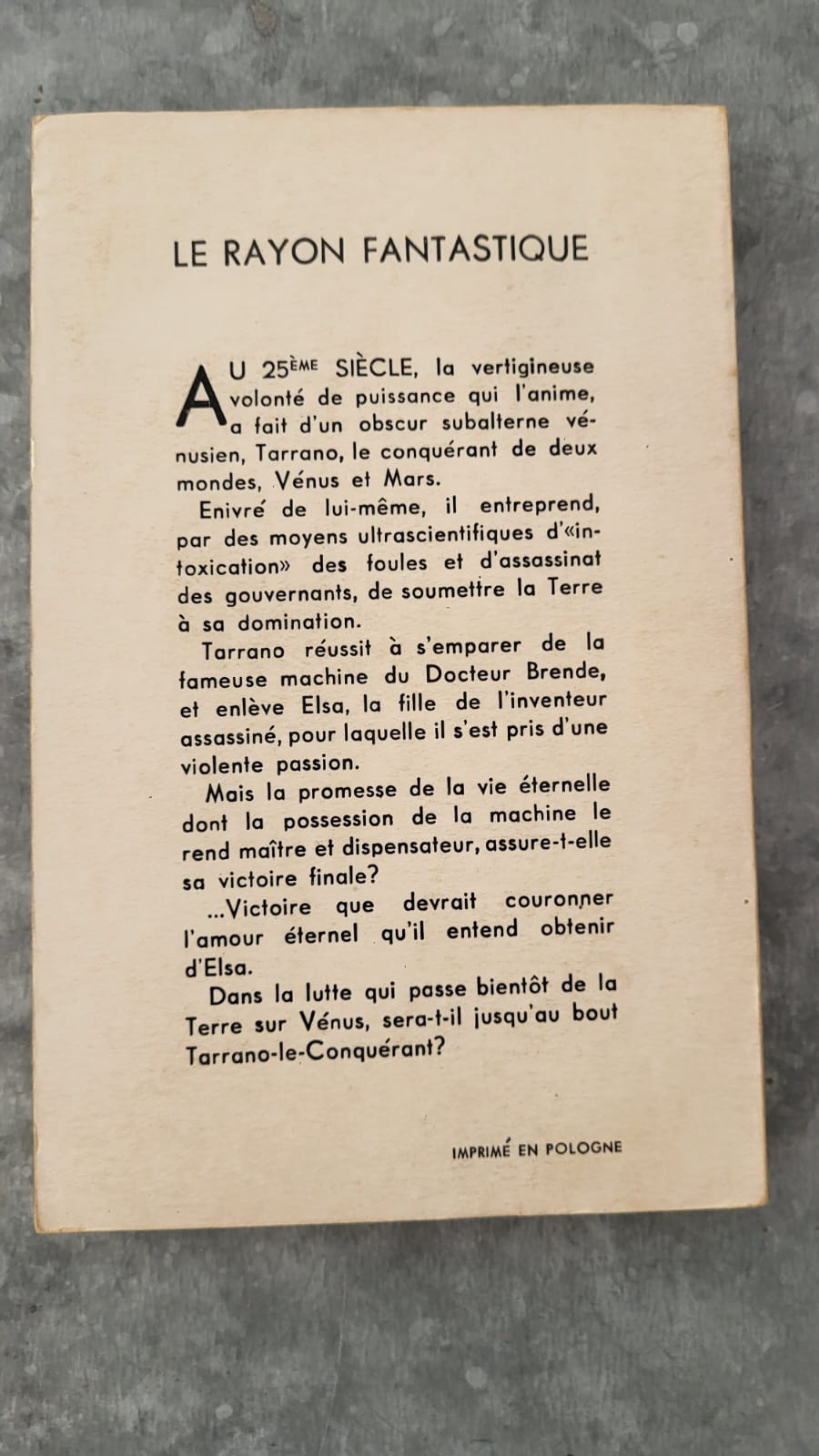 Tarrano le conquérant
