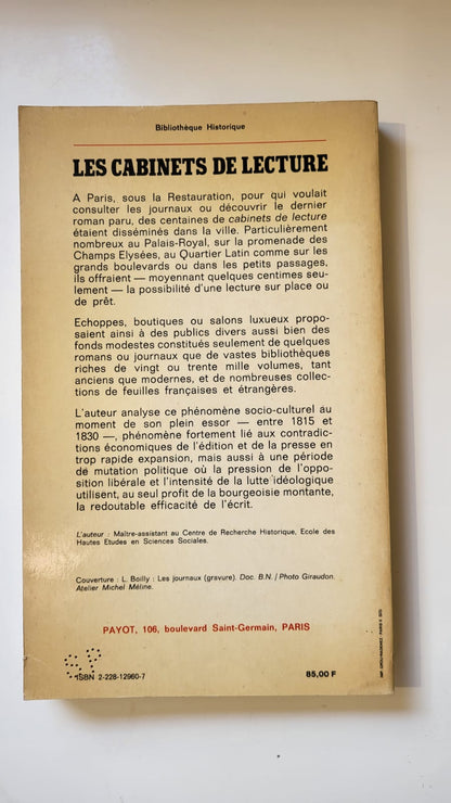 les cabinets de lecture
