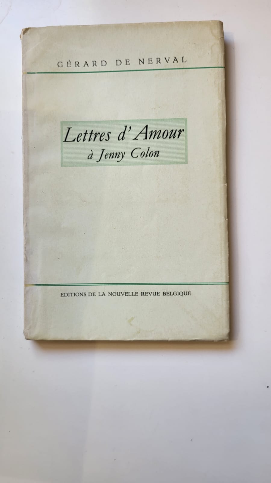 Lettres d'amour à Jenny Colon