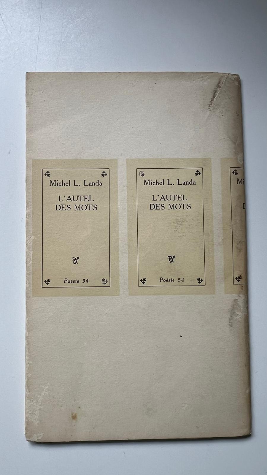 L'autel des mots