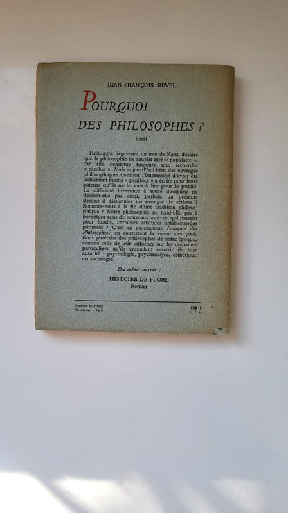 pourquoi des philosophes?