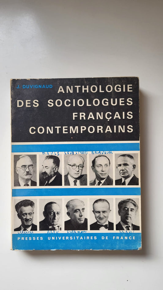 anthologie des sociologues francais contemporains