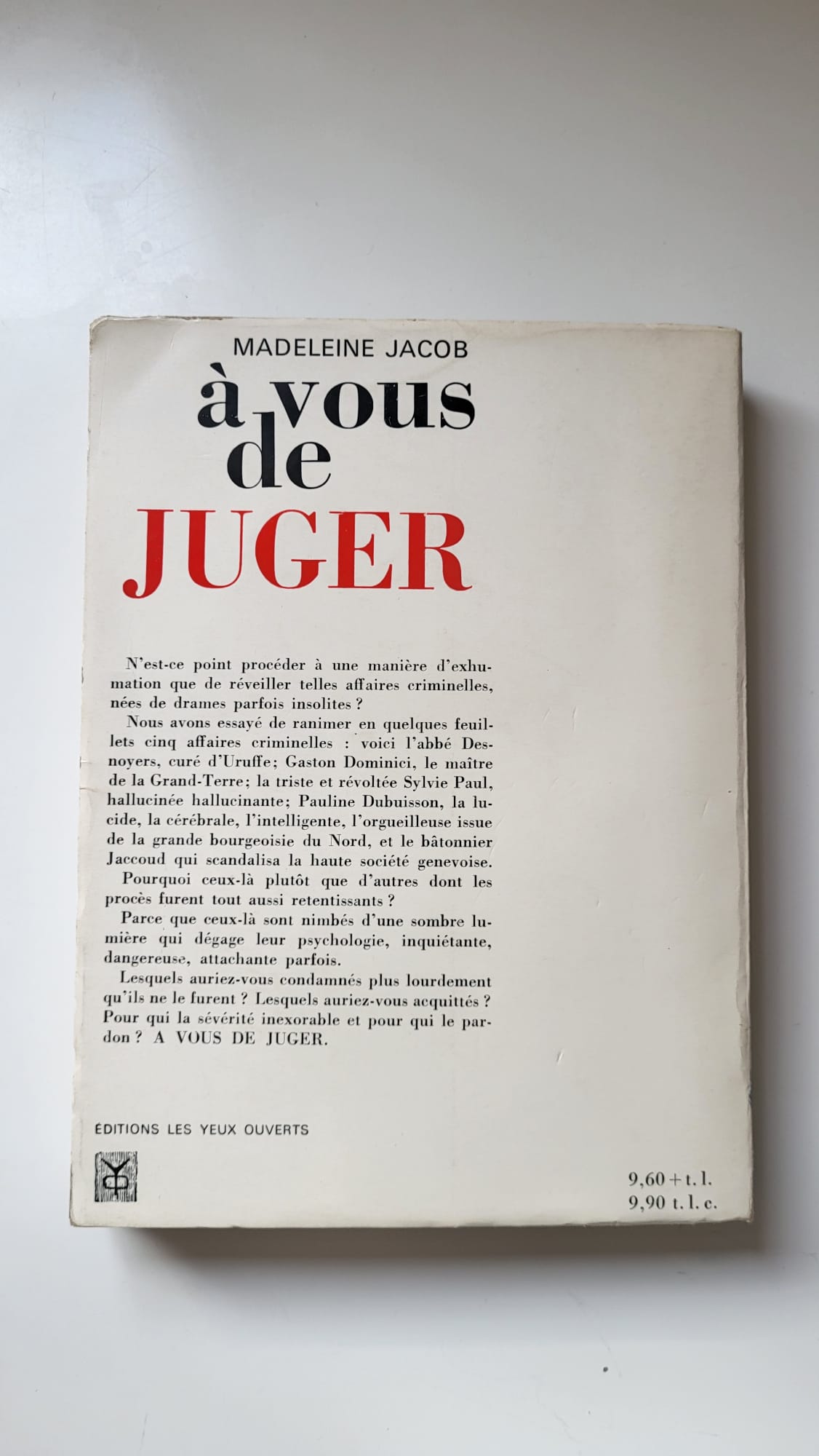 a vous de juger