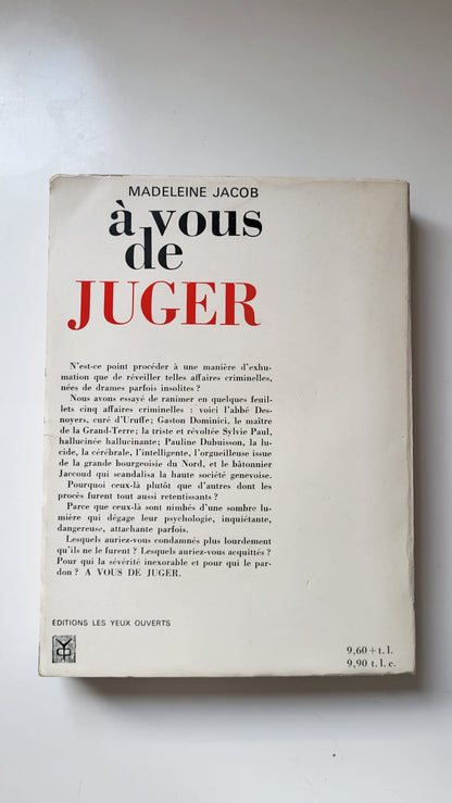 a vous de juger