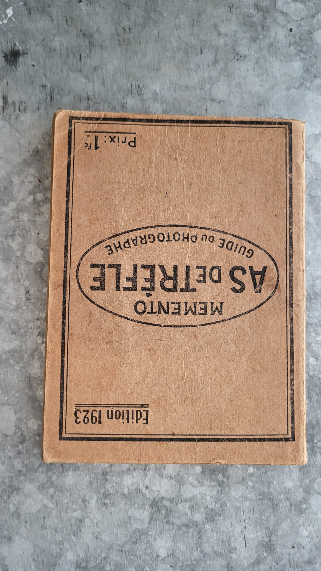 memento as de trefle 1923