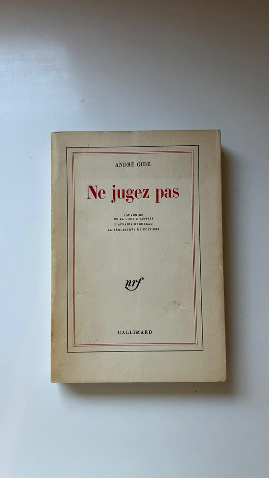 Ne jugez pas - André Gide